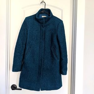 Gorgeous Teal wool blend coat
